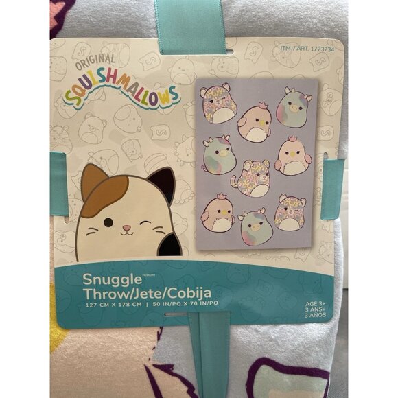 Original Squishmallow Soft Snuggle Throw Blanket, Assorted Designs 50”x70” NEW - Picture 2 of 5